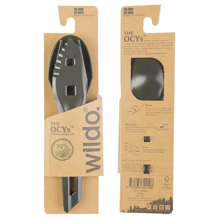 WILDO® THE OCYS™ (OUTDOOR CUTLERY SET) OLIVE WILDO® THE OCYS™ (OUTDOOR CUTLERY SET) OLIVE